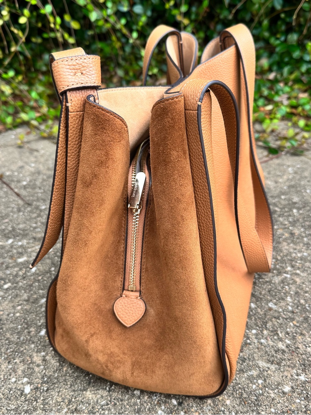 kate spade Pebbled Leather Shoulder Bag in Camel Tan - Picture 3 of 6